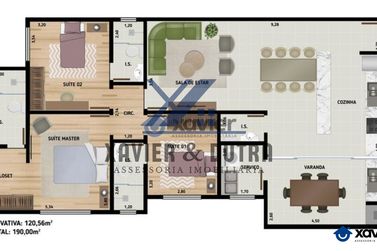 Apartamento &agrave; venda - 123m&sup2; - Villa Toscana Residence - Jardim Am&eacute;rica
