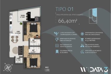 Apartamento &agrave; venda - 57m&sup2; - Alto Pequer&ecirc;