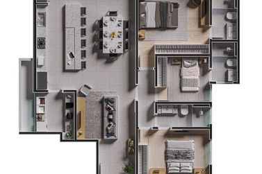 Apartamento &agrave; venda - Parque Presidente