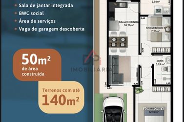 Casa &agrave; venda - 50m&sup2; - PARQUE RIVIERA