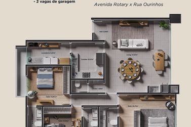 Apartamento &agrave; venda - 199m&sup2; - Jardim dos Pr&iacute;ncipes