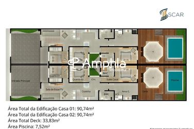 Casa &agrave; venda - 91m&sup2; - Pacaembu