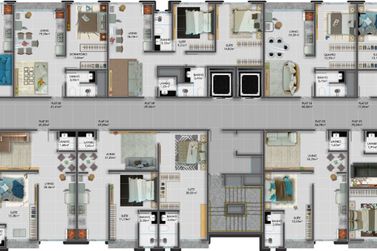 Apartamento &agrave; venda - 50m&sup2; - Rua 240, 506