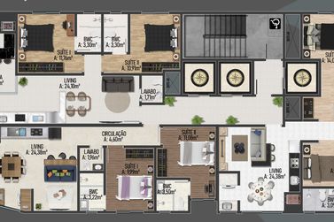 Apartamento &agrave; venda - 57m&sup2; - Alto Pequer&ecirc;