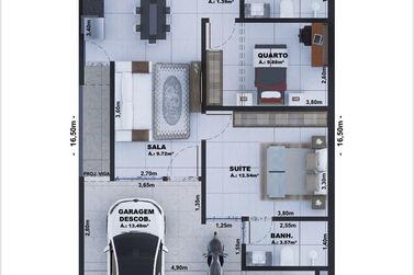 Casa &agrave; venda - 75m&sup2; - Santa Cec&iacute;lia