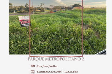 Terreno &agrave; venda - 245m&sup2; - Parque Residencial Metropolitano II