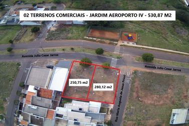 Terreno &agrave; venda - 530m&sup2; - Jardim Aeroporto IV