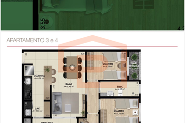 Apartamento &agrave; venda - 92m&sup2; - Zona I-A