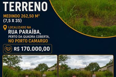 Terreno &agrave; venda - 262m&sup2; - Centro