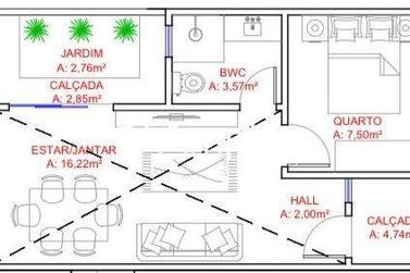 Casa &agrave; venda - 60m&sup2; - Santa Cruz