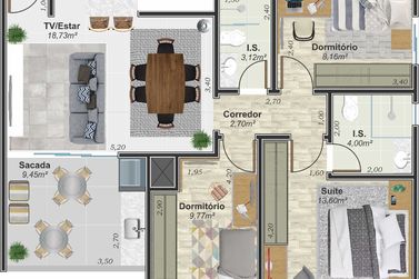 Apartamento &agrave; venda - 95m&sup2; - Avenida Vi&ccedil;osa