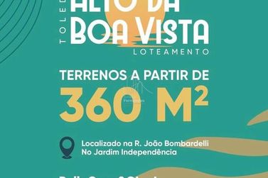 Terreno &agrave; venda - 360m&sup2; - Jardim Independ&ecirc;ncia