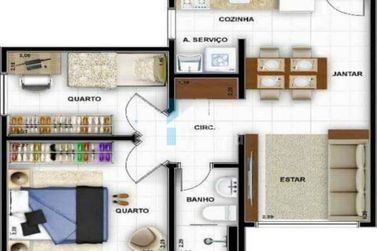 Apartamento &agrave; venda - Conjunto Habitacional Sonho Meu