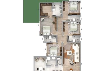 Apartamento &agrave; venda - 151m&sup2; - Porto Camargo