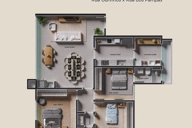 Apartamento &agrave; venda - 199m&sup2; - Jardim dos Pr&iacute;ncipes