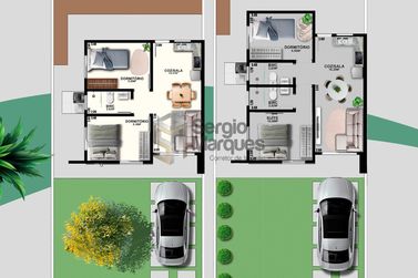Casa &agrave; venda - 152m&sup2; - Parque Residencial Viena