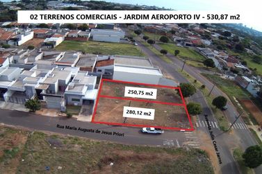 Terreno &agrave; venda - 530m&sup2; - Jardim Aeroporto IV