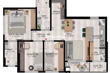 Apartamento &agrave; venda - 70m&sup2; - Parque Residencial Interlagos II