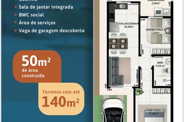 Casa &agrave; venda - 50m&sup2; - Jardim das Gar&ccedil;as III