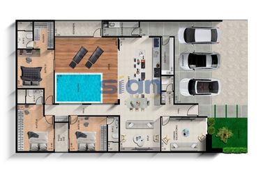 Casa &agrave; venda - 364m&sup2; - Condom&iacute;nio Portal Das &Aacute;guas