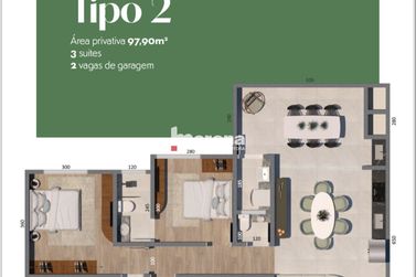 Apartamento &agrave; venda - 97m&sup2; - Porto Camargo