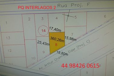 Terreno &agrave; venda - 360m&sup2; - Parque Interlagos 2