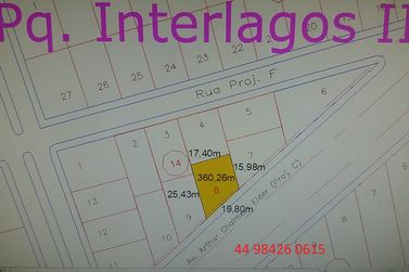 Terreno &agrave; venda - 360m&sup2; - Parque Interlagos 2