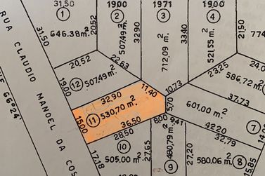 Terreno &agrave; venda - 530m&sup2; - Zona V