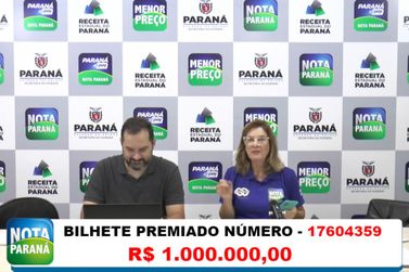 Nota Paraná faz novo milionário no Estado; veja de onde são os ganhadores