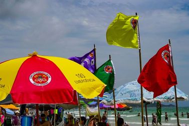 O que significam as cores das bandeiras nas praias de Santa Catarina