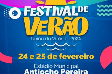 Festival de verão 2024 de União da Vitória acontece neste final de semana