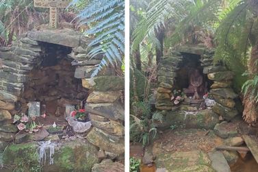  Estátua do Monge São João Maria desaparece de gruta no interior de Cruz Machado