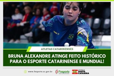 Atleta de SC é a primeira brasileira a disputar Olimpíadas e Paralimpíadas