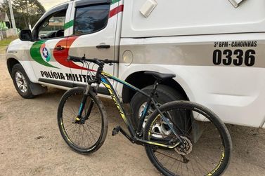 Polícia Militar recupera bicicleta furtada em Três Barras