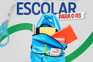 SC participa de campanha para arrecadar material escolar para estudantes gaúchos