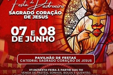 Sexta tem festa do padroeiro na Catedral Sagrado Coração de Jesus