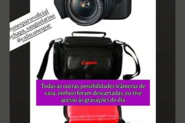 C&acirc;mera fotogr&aacute;fica perdida em Uni&atilde;o da Vit&oacute;ria  