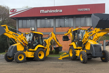 Sul Norte Mahindra lan&ccedil;a nova Retroescavadeira Mahindra VX90