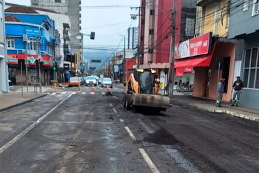 Rua Matos Costa ser&aacute; novamente interditada para continuidade das obras em Porto Uni&atilde;o