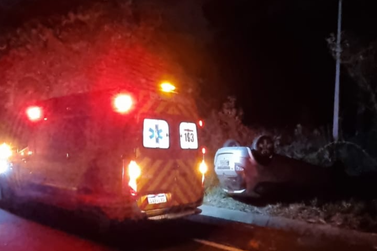 Sa&iacute;da de pista mobiliza equipes de socorro na BR-280 e Irine&oacute;polis 