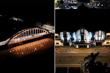 Ponte dos Arcos e Esta&ccedil;&atilde;o Ferrovi&aacute;ria recebem nova ilumina&ccedil;&atilde;o em LED em Uni&atilde;o da Vit&oacute;ria