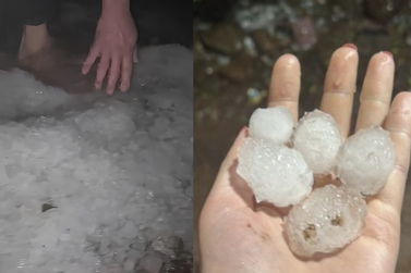 Temporal com granizo e ventos fortes destelha dezenas de casas em General Carneiro