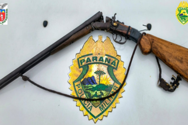 Pol&iacute;cia Militar apreende arma de fogo irregular no interior de Uni&atilde;o da Vit&oacute;ria 