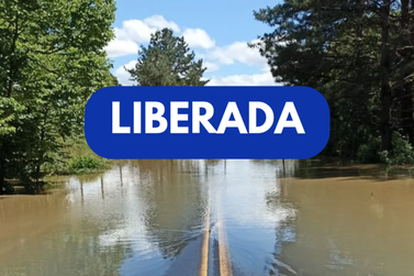 BR-153 &eacute; liberada ap&oacute;s alagamento em Rebou&ccedil;as