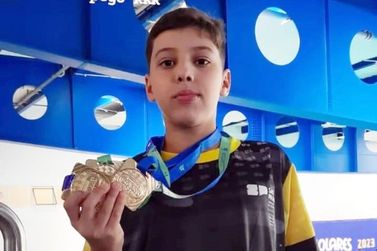 Lucas José conquista cinco medalhas de ouro nas Paralimpíadas Escolares