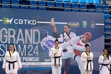 Larissa Pirola se destaca em competição Grand Slam de Taekwondo