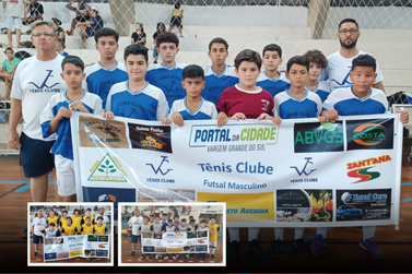 Tênis Clube de Vargem Grande do Sul brilha na Liga Riopardense de futsal