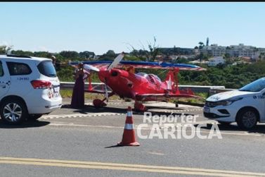 Avião faz pouso de emergência em São João da Boa Vista