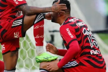 Flamengo faz três gols em sete minutos e aplica goleada sobre o Athletico-PR 
