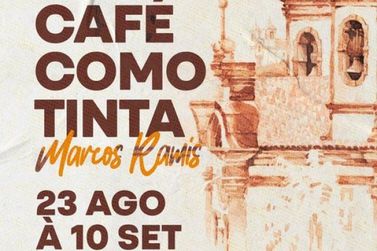 Vassouras recebe a exposição 'Café como Tinta' do artista Marcos Ramis